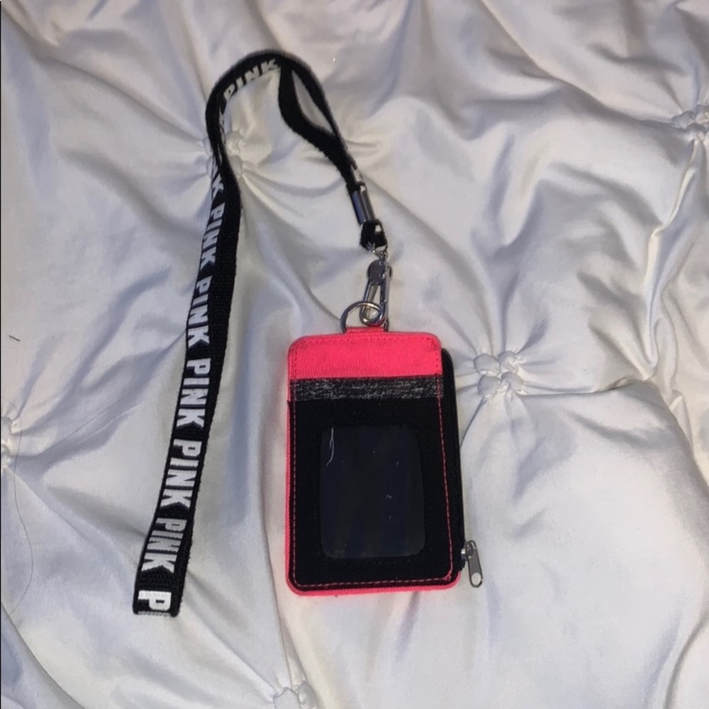 Pink lanyard